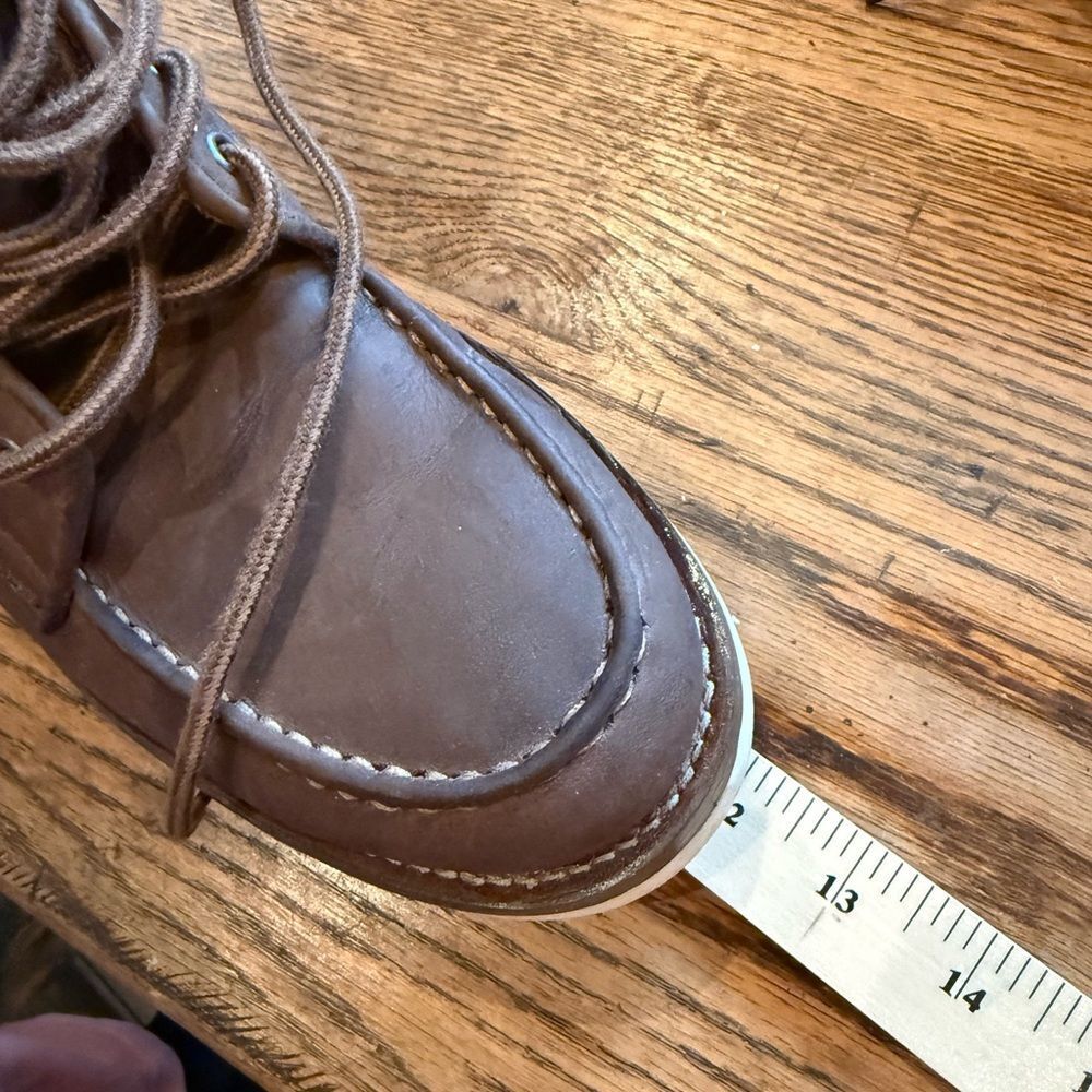 Men's Brown Leather Boots - Picture 6 of 11